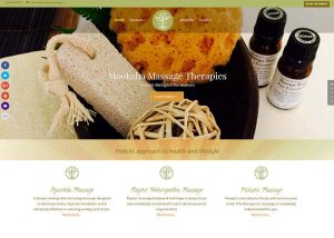 Mooksha Massage website screenshot
