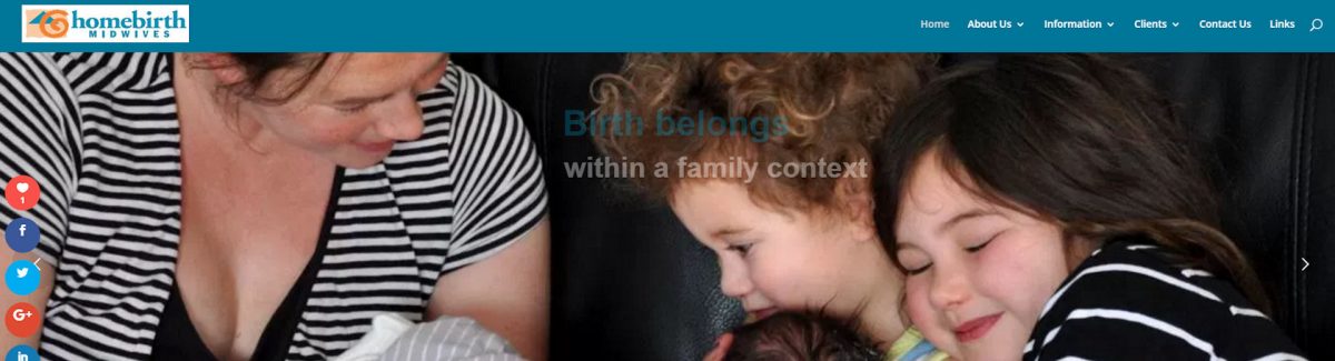 Homebirth Midwives webdesign project