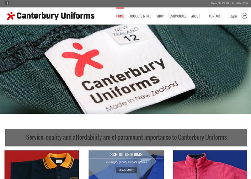 Canterbury Uniforms screenshot
