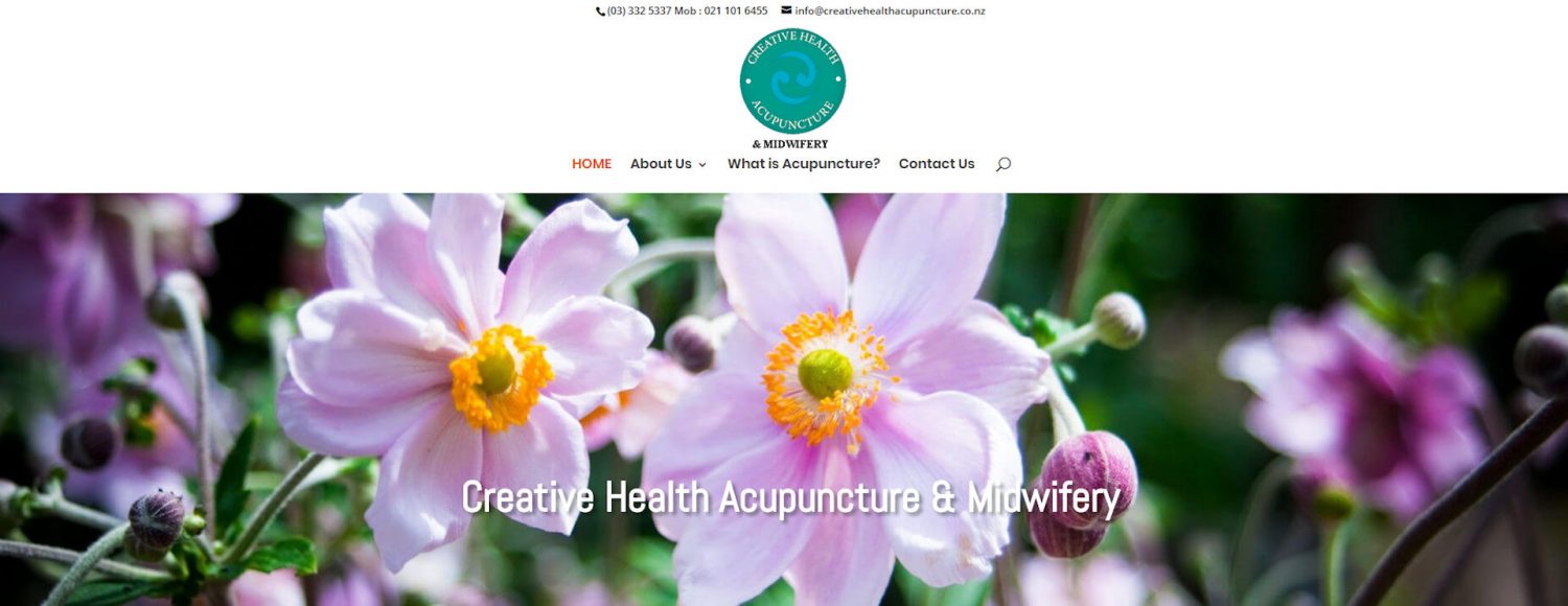 Creative Health Acupuncture website redesign
